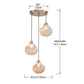 Decorique Home 23007 3-Light Seashell Pendant Chandelier Ocean-Inspired Ceiling Light Fixture for Dining Room, Bathroom, Bedroom, and Living Room