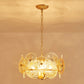 Decorique Home 23002 4 Lights Modern Style Pendant Round Chandelier for Dining Room, Bathroom, Bedroom, and Living Room