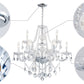 Saint Mossi® Modern Contemporary Elegant Crystal Glass Chandelier Pendant Ceiling Lighting Fixture - 9 Lights SM-DY-16127