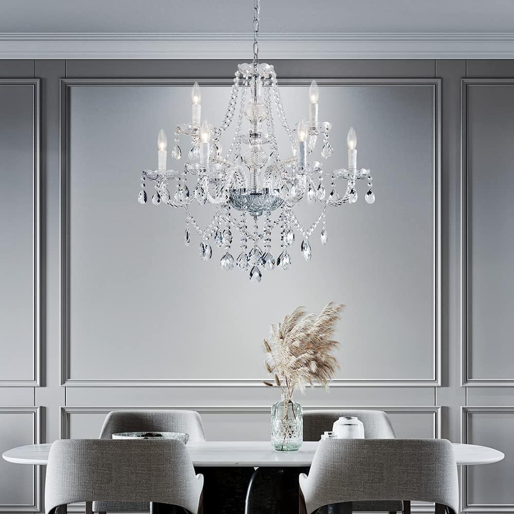 Saint Mossi® Modern Contemporary Elegant Crystal Glass Chandelier Pendant Ceiling Lighting Fixture - 9 Lights SM-DY-16127