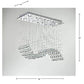 Saint Mossi 8-Lights Modern Chandelier K9 Crystal Chandelier Light Fixture,Modern Flush Mount Ceiling Light Fixtures Raindrop Chandelier for Bedroom,Living Room,Dining Room,L30" x W12" x H26"