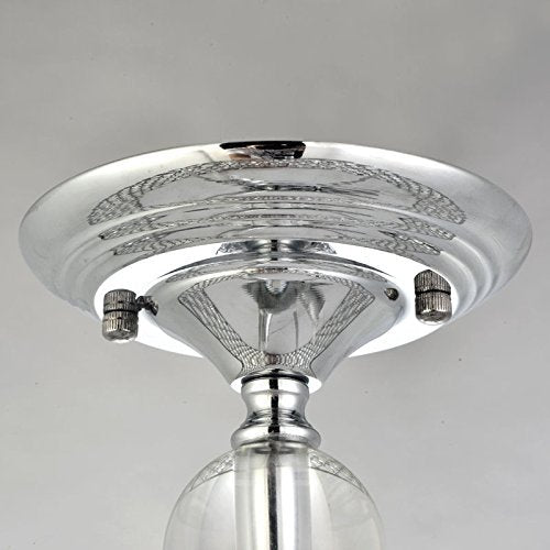 Saint Mossi 3-Lights Modern Flush Mount Ceiling Light Fixture Crystal Ceiling Light,K9 Crystal Flush Mount Close To Ceiling Light Fixture for Dining Room,Livingroom,Bedroom,H11" x D15.4"