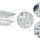 Saint Mossi K9 Crystal Chandelier Light Fixture with 9 Lights and 2-Tier,Modern Flush Mount Ceiling Light Fixtures Modern Chandelier for Bedroom,Dining Room,Livingroom,L32" x W20" x H16"