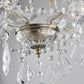Saint Mossi 4 Light Maria Therese K9 Crystal Chandelier Light Fixture,Antique Brass Finish,Modern Chandelier Small Chandlier for Bedroom,Dining Room,Living Room,H17" x W17",Chain Adjustable