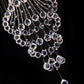 Saint Mossi 5-Lights Modern Chandelier Lighting,Crystal Chandelier with Spiral Raindrop Style,Modern Pendant Light Flush Mount Ceiling Light Fixtures,,H43" x D18"