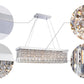 Saint Mossi 5-Lights K9 Crystal Chandelier Modern Chandelier in Raindrop Chandelier Design,Modern Flush Mount Ceiling Light Fixture,Crystal Pendant Light Fixture,H9" x W10" x L31",Chain Adjustable